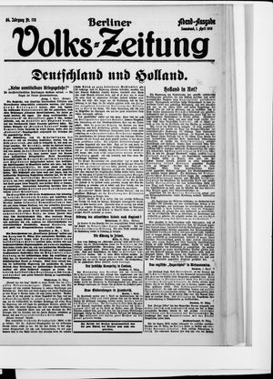 Berliner Volkszeitung vom 01.04.1916