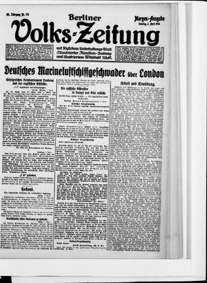 Berliner Volkszeitung on Apr 2, 1916