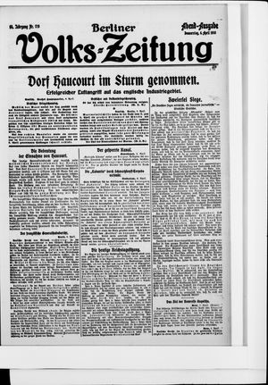 Berliner Volkszeitung vom 06.04.1916