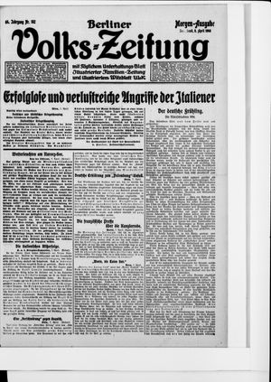 Berliner Volkszeitung vom 08.04.1916