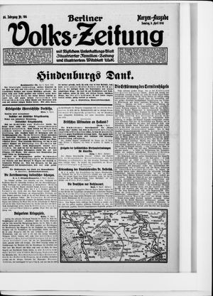 Berliner Volkszeitung vom 09.04.1916