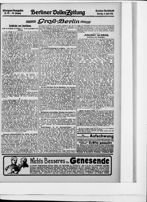 Berliner Volkszeitung vom 11.04.1916