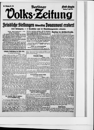 Berliner Volkszeitung vom 11.04.1916