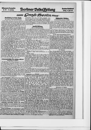 Berliner Volkszeitung vom 14.04.1916
