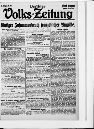 Berliner Volkszeitung vom 15.04.1916