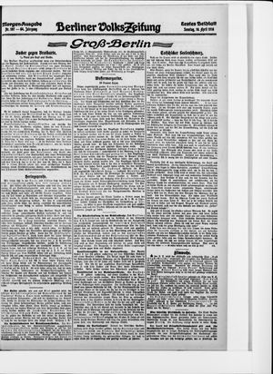 Berliner Volkszeitung vom 16.04.1916