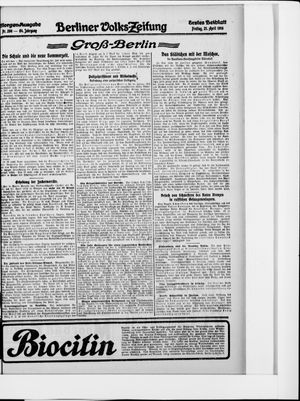 Berliner Volkszeitung vom 21.04.1916