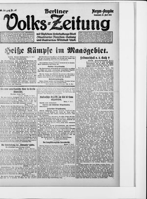 Berliner Volkszeitung vom 22.04.1916