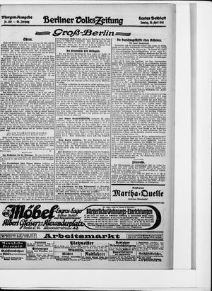 Berliner Volkszeitung vom 23.04.1916