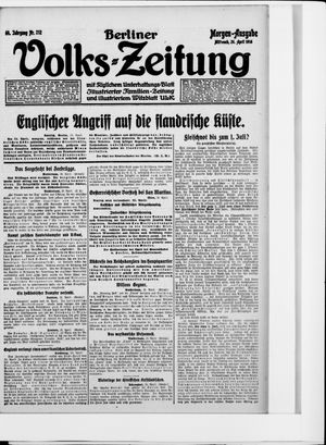 Berliner Volkszeitung vom 26.04.1916