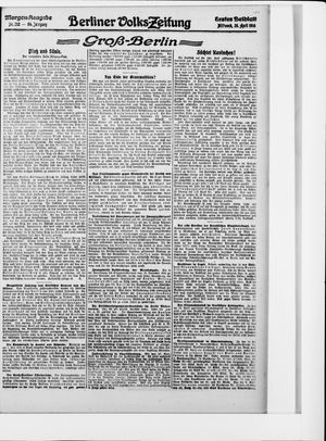 Berliner Volkszeitung vom 26.04.1916