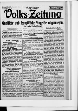 Berliner Volkszeitung vom 01.05.1916