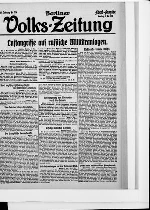 Berliner Volkszeitung on May 2, 1916