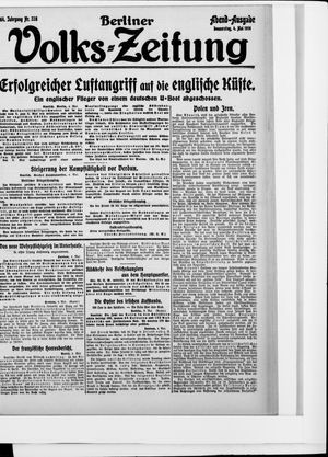 Berliner Volkszeitung on May 4, 1916