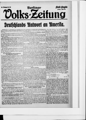 Berliner Volkszeitung vom 05.05.1916