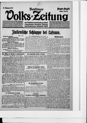 Berliner Volkszeitung vom 07.05.1916