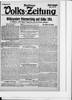 Berliner Volkszeitung vom 08.05.1916