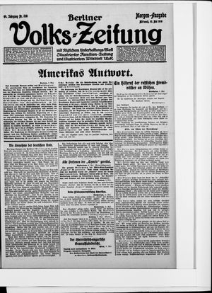 Berliner Volkszeitung vom 10.05.1916