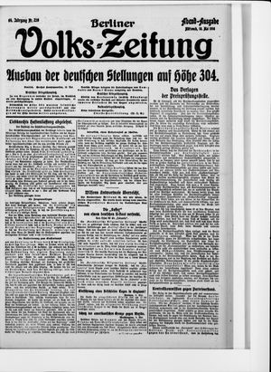Berliner Volkszeitung vom 10.05.1916