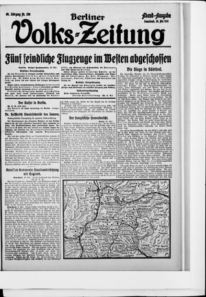 Berliner Volkszeitung vom 20.05.1916