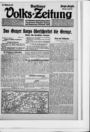 Berliner Volkszeitung vom 24.05.1916