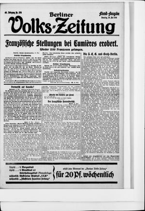 Berliner Volkszeitung vom 30.05.1916