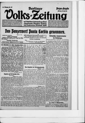 Berliner Volkszeitung vom 31.05.1916