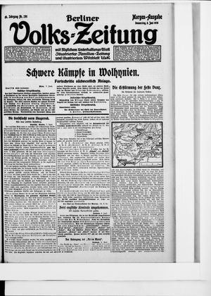 Berliner Volkszeitung vom 08.06.1916