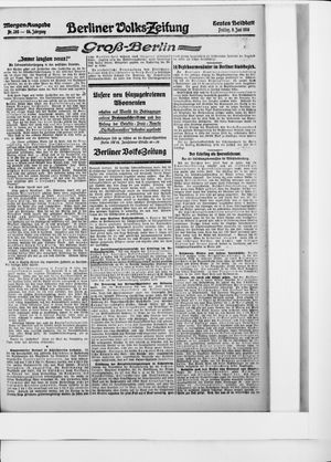 Berliner Volkszeitung vom 09.06.1916