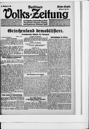 Berliner Volkszeitung vom 14.06.1916