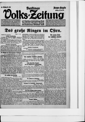Berliner Volkszeitung on Jun 18, 1916