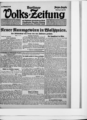 Berliner Volkszeitung vom 22.06.1916