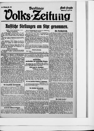 Berliner Volkszeitung vom 22.06.1916