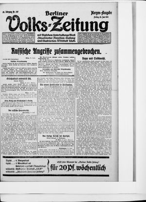 Berliner Volkszeitung vom 23.06.1916