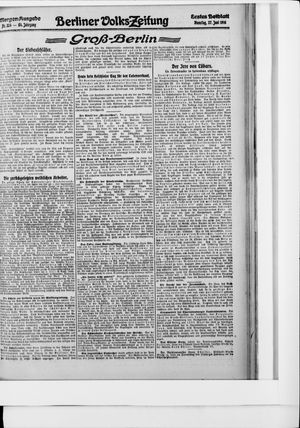 Berliner Volkszeitung vom 27.06.1916