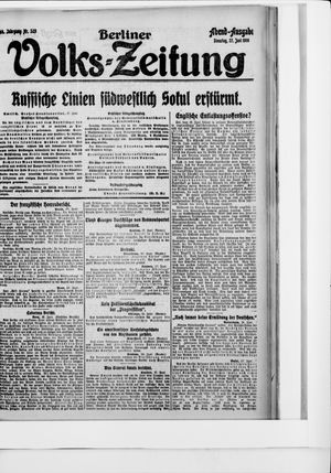 Berliner Volkszeitung vom 27.06.1916
