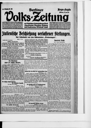 Berliner Volkszeitung vom 28.06.1916