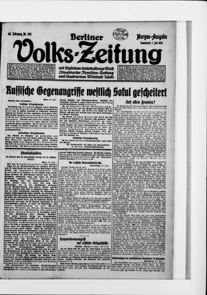 Berliner Volkszeitung vom 01.07.1916