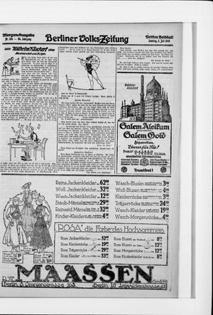Berliner Volkszeitung vom 02.07.1916