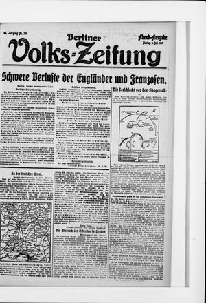 Berliner Volkszeitung vom 03.07.1916