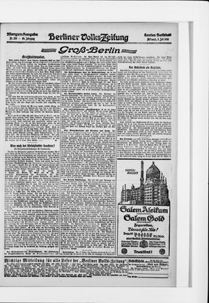 Berliner Volkszeitung vom 05.07.1916
