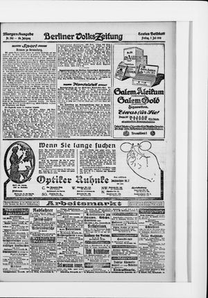 Berliner Volkszeitung vom 07.07.1916