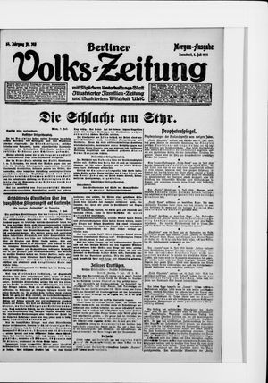 Berliner Volkszeitung on Jul 8, 1916