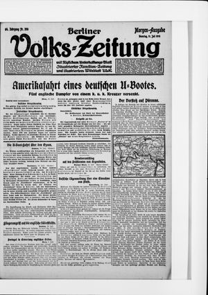 Berliner Volkszeitung vom 11.07.1916