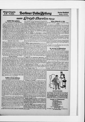 Berliner Volkszeitung on Jul 11, 1916