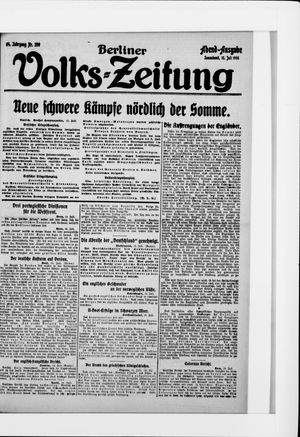 Berliner Volkszeitung vom 15.07.1916