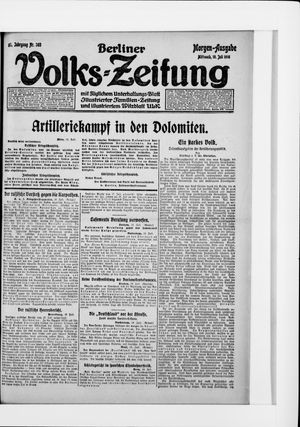 Berliner Volkszeitung vom 19.07.1916