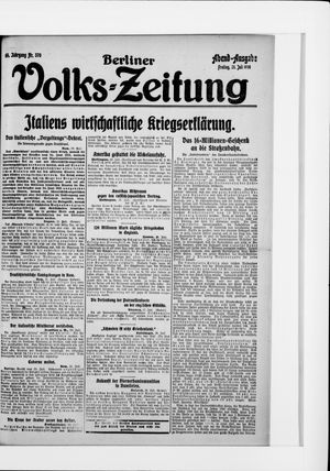 Berliner Volkszeitung vom 21.07.1916