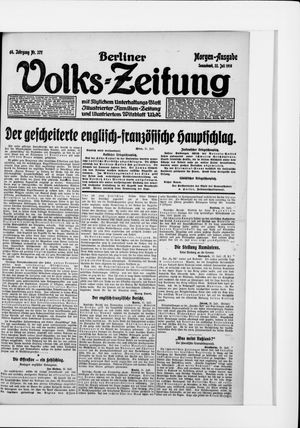 Berliner Volkszeitung vom 22.07.1916