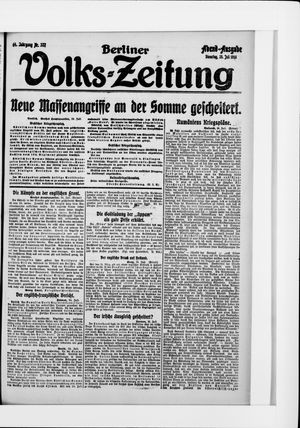 Berliner Volkszeitung vom 25.07.1916